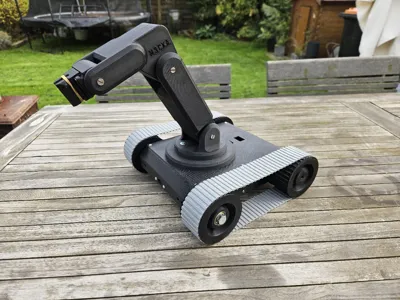 RC Rover with Robot Arm 6 DOF - Free 3D Print Model - MakerWorld