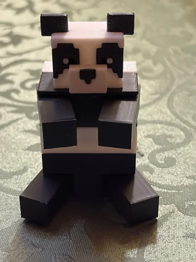 Minecraft Panda, Articulated, No AMS, No Glue - Free 3D Print Model ...