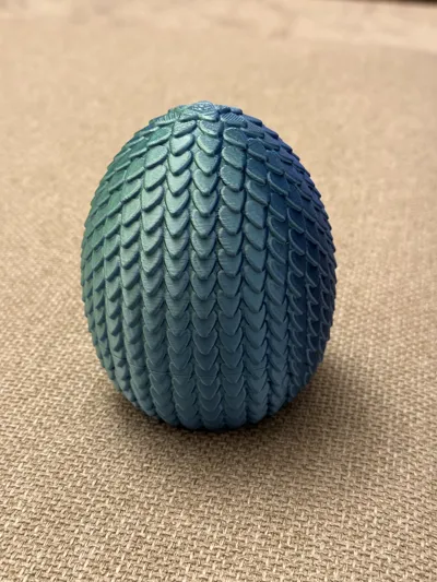 Scaly Dragon Egg with Threads - Free 3D Print Model - MakerWorld
