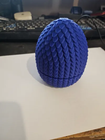 Scaly Dragon Egg with Threads by Simple Solutions 3D MakerWorld ...