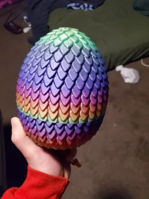 Scaly Dragon Egg with Threads by Simple Solutions 3D MakerWorld ...