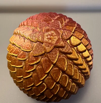 Scaly Dragon Egg with Threads by Simple Solutions 3D MakerWorld ...