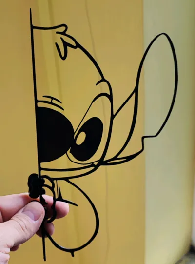 Stitch Vertical Wall Door Art - Art - PLA - 3D printed product - фото 31