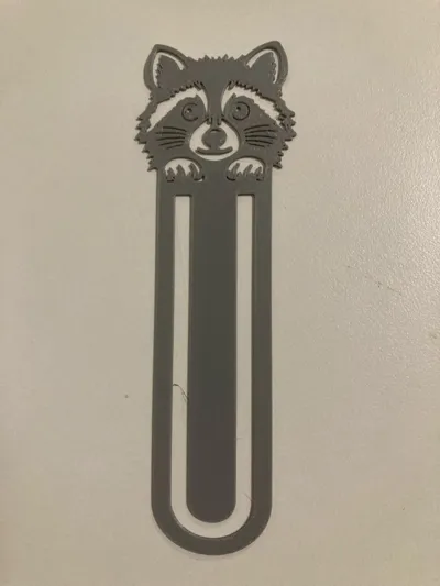 Raccoon Bookmark - Free 3D Print Model - MakerWorld