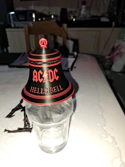 AC/DC Hell's Bell With Stand - Free 3D Print Model - MakerWorld
