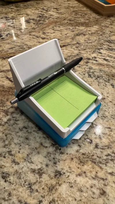Sticky Note Props Sticky Note Holder with Stencils by jorm MakerWorld: Download Free 3D ...