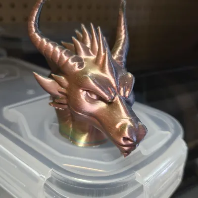 EPIC Dragon Head – Fantasy Decoration - Free 3D Print Model - MakerWorld