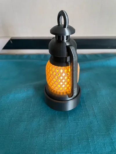 Mini Oil Lamp Tea Light Lantern - Free 3D Print Model - MakerWorld