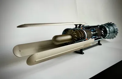 Anakin Skywalker PodRacer Engine - Section Cutout - Free 3D Print Model ...