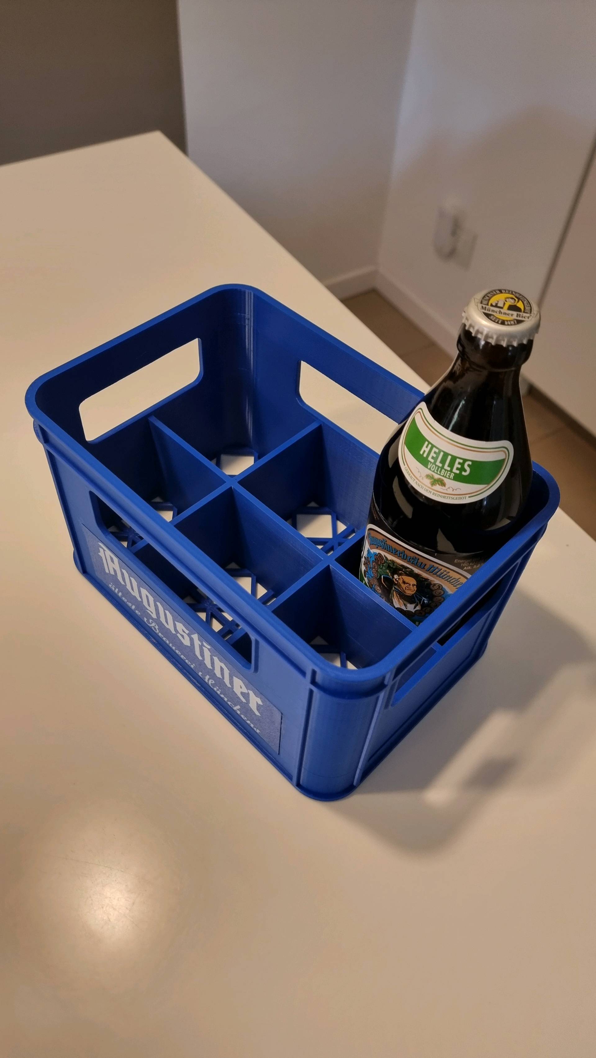 Smlper 2 portabottiglie, 6 scomparti, in feltro, riutilizzabile, per bottiglie di birra, vino, bevande, colore grigio scuro, 27 x 17 x 27 cm, grigio