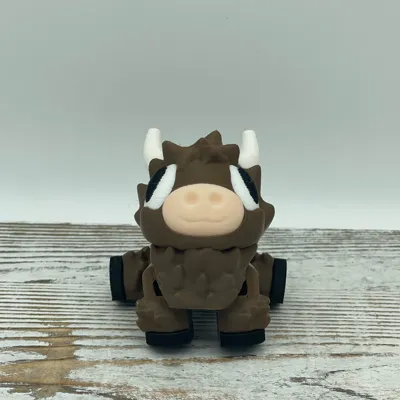 Flexi Highland Cow ( Print In Parts ) - Free 3D Print Model - MakerWorld