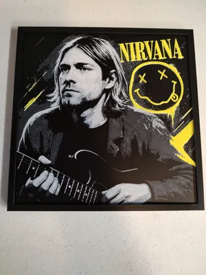 Kurt Cobain Hueforge by LoFi Layers MakerWorld: Download Free 3D Models