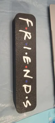 Friends LED Lightbox - Free 3D Print Model - MakerWorld
