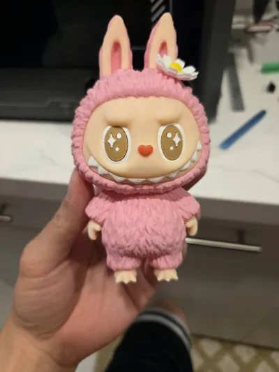 Mokoko Flower + Heart Nose labubu series - Free 3D Print Model - MakerWorld