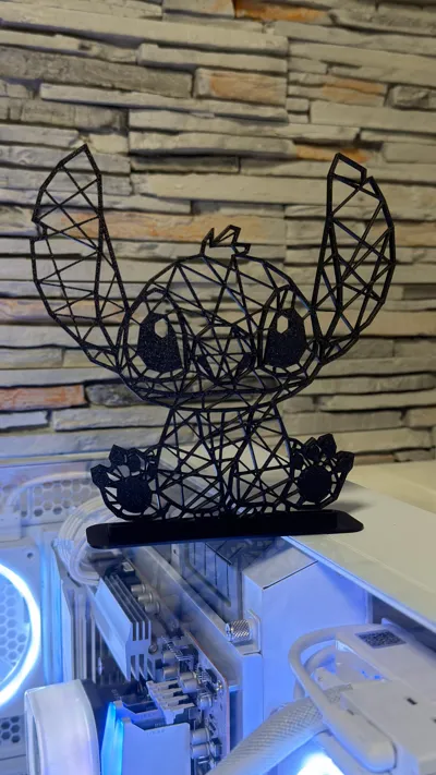 Geometric Lilo y Stitch - Free 3D Print Model - MakerWorld