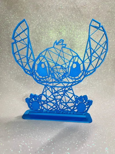 Geometric Lilo y Stitch - Free 3D Print Model - MakerWorld