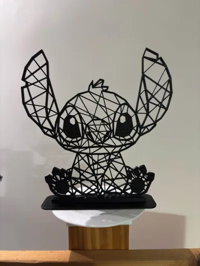 Geometric Lilo y Stitch - Free 3D Print Model - MakerWorld