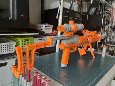 M17 Disc Launcher launches - Free 3D Print Model - MakerWorld