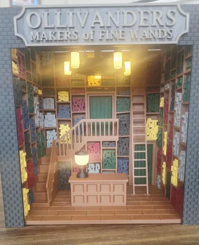 Harry Potter Ollivanders Wand Shop Book Nook - Free 3D Print Model ...