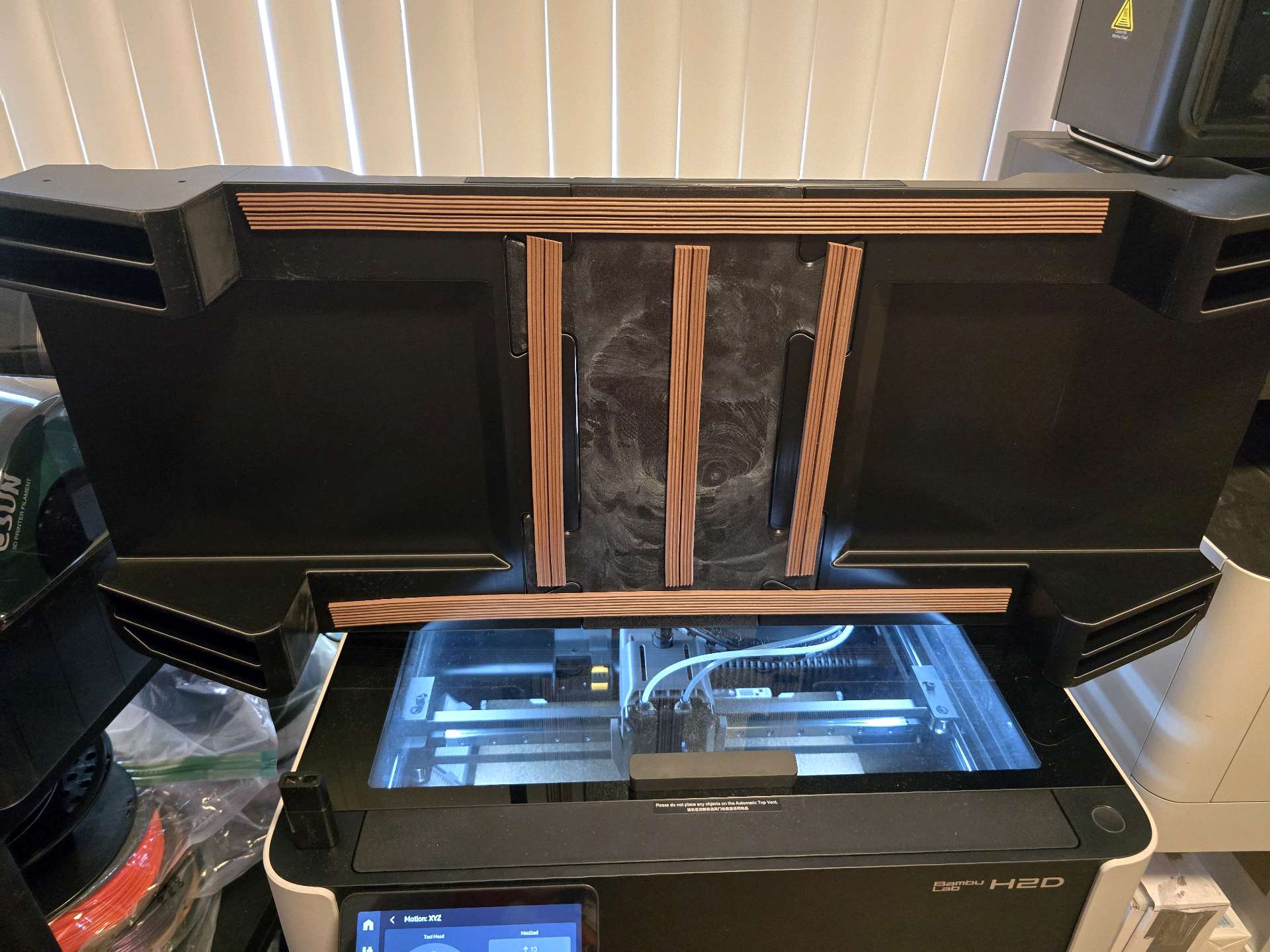 Robust H2D AMS Side-Stack W/ Smoke Detector Mount - Free 3D Print