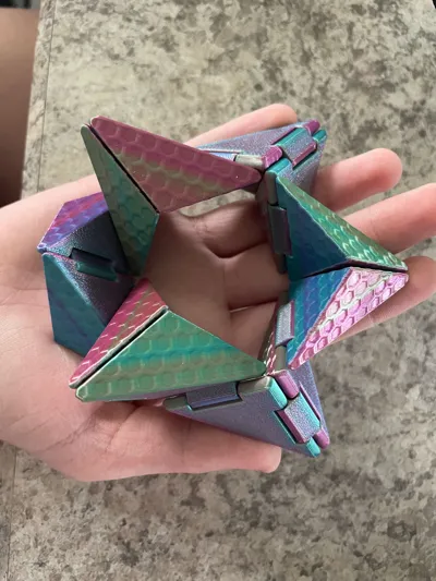 Origami Transforming Cube - Free 3D Print Model - MakerWorld