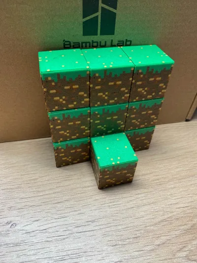PrintCraft: Minecraft Magnetic Blocks - Free 3D Print Model - MakerWorld