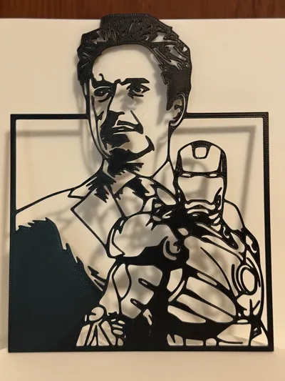 Iron Man Random Frame Wall Art: Ironman in a photo frame by palumbus - MakerWorld