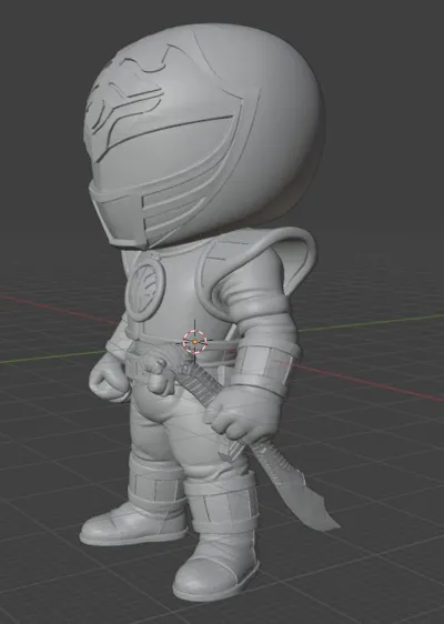 Red power ranger chibi style by Realox89 MakerWorld: Download Free 3D ...