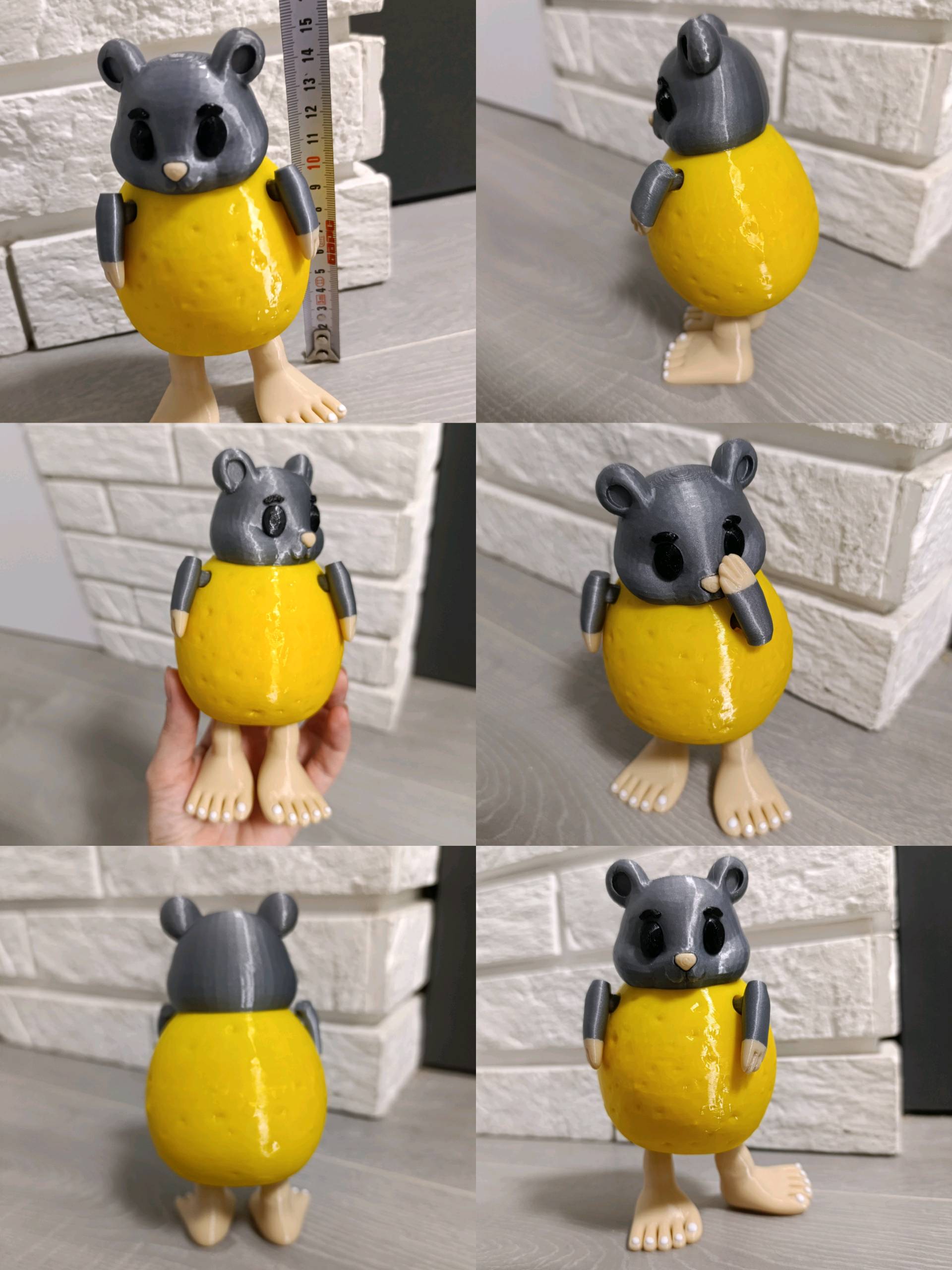 3Dプリント PIPI POTATO - イタリアンブレインロット - 可動式玩具