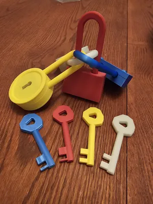 Working locks + keys from Hello Neighbor - Free 3D Print Model - MakerWorld