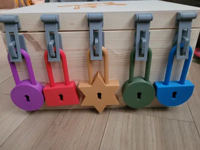 Working locks + keys from Hello Neighbor - Free 3D Print Model - MakerWorld