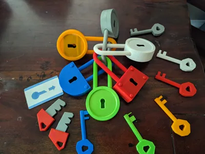 Working locks + keys from Hello Neighbor - Free 3D Print Model - MakerWorld