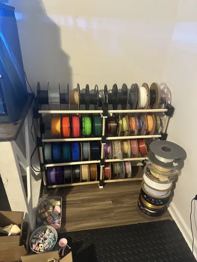 Triangle Modular Spool Rack by mker17 MakerWorld: Download Free 3D Models