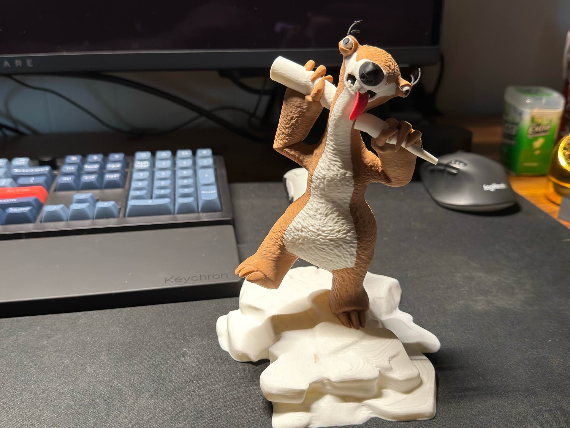 빙하기 시드 나무늘보 피규어 - 무료 3D 프린트 모델 - MakerWorld, image size:1920x1440