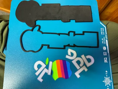 Apple 2 / ][ Logo - Color or White Light by vidguide MakerWorld ...