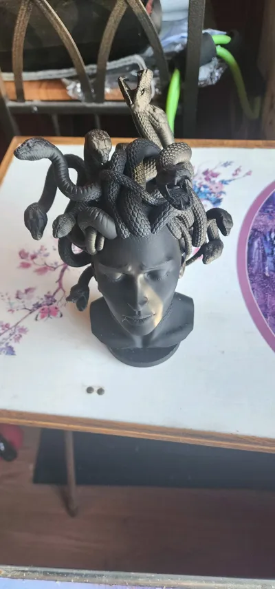 Kit De Busto De Medusa En Resina Sin Pintar – Escala 60 Mm, Modelo RA-138B Para Montar Y Pintar. Ideal Para Coleccionistas, Decoración O Regalo Artístico