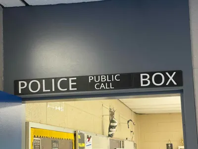 First Call Box Sign Police call box wall sign - Free 3D Print Model - MakerWorld