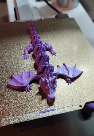 Articulated fire dragon - Free 3D Print Model - MakerWorld