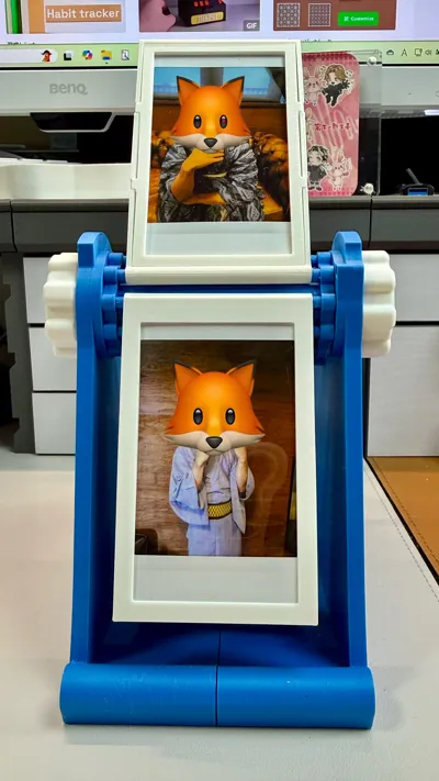 Instax Mini Photo Rolodex | Vertical - Free 3D Print Model - MakerWorld