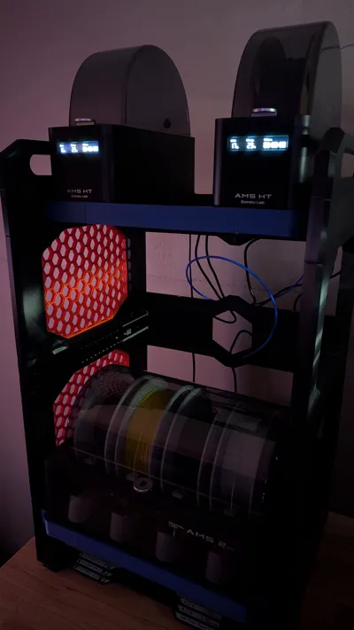 AMS 1 & 2 Pro & HT Modular Sliding Stacking System - Free 3D Print ...