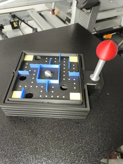 Joystick Arcade *100% 3D Printed* Labyrinth Game - Free 3D Print Model ...