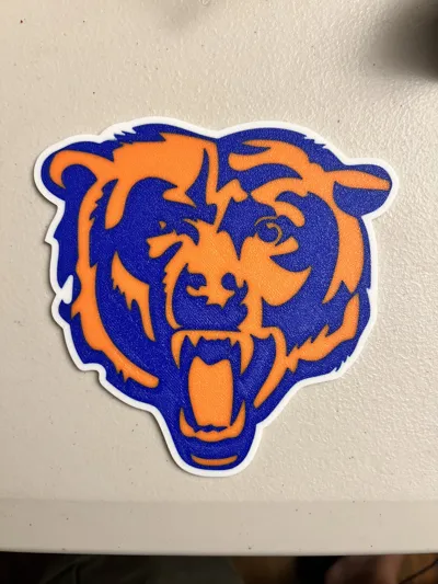 Chicago Bears Plaque Multi-Color by bkprint3d - MakerWorld