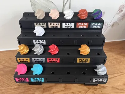Bambu Style Filament Swatches for Skadis - 3D Printers - PLA - 3D printed product - фото 23