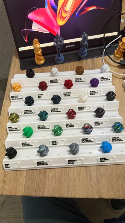 Bambu Style Filament Swatches for Skadis - 3D Printers - PLA - 3D printed product - фото 29