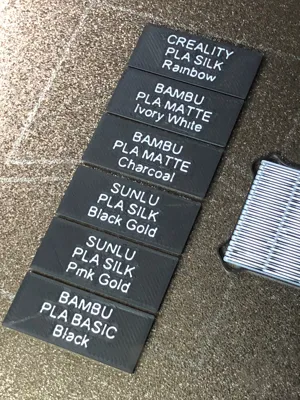 Bambu Style Filament Swatches for Skadis - 3D Printers - PLA - 3D printed product - фото 45