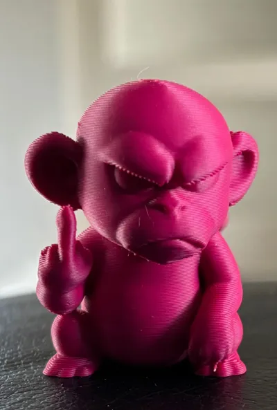 Rude Monkey - Grumpy & Angry - Free 3D Print Model - MakerWorld