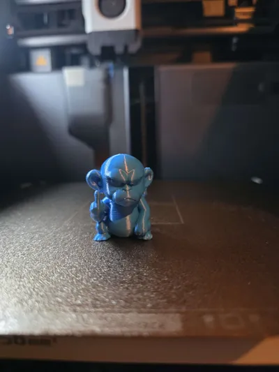Rude Monkey - Grumpy & Angry - Free 3D Print Model - MakerWorld