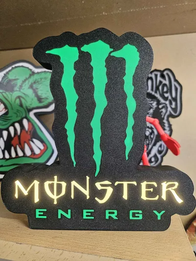 Monster Energy Drink LED BOX by Kip_3d MakerWorld: Download Free 3D Models