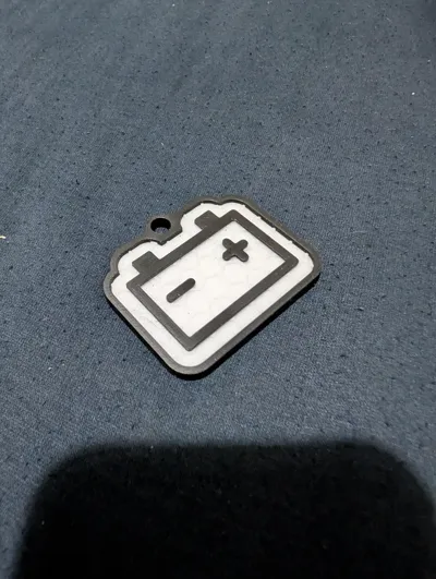 Battery Charge Dashboard Icon Keychain - Free 3D Print Model - MakerWorld