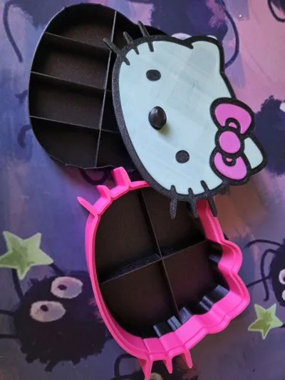 Hello Kitty Jewelry Box Storage Box for Children - Free 3D Print Model ...